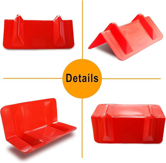 ENJ 20 Pack Flatbed Edge Protectors for Cargo Loads Corner Protectors Flatbed Used Together with Webbing to Protect Cargo, Red