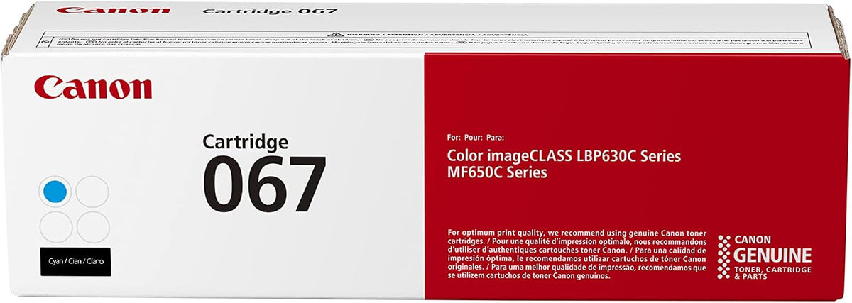 067 Cyan Toner Cartridge Compatible with LBP633Cdw, LBP632Cdw, MF652Cdw, MF653Cdw, MF654Cdw, MF656Cdw