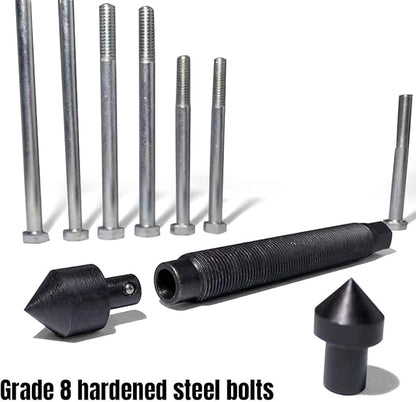 Thorstone 46pcs Harmonic Balancer Puller Set, Steering Wheel Flywheel Crankshaft Pulley Puller