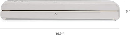 Basics 12-Inch Thermal Laminator Machine with Rapid Warm-Up (1 min), 20 Assorted Laminating Pouches Included, White