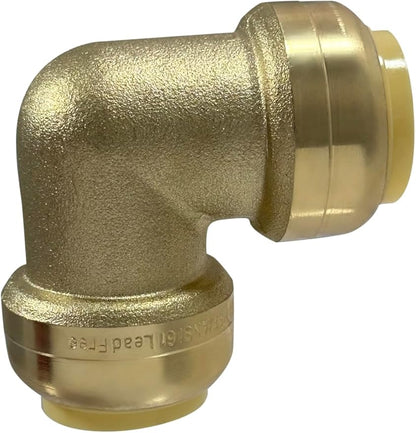 Push Fit 3/4 Inch x 3/4 Inch Push Fit Elbow, 27-2-3=2XX, 1 Pieces