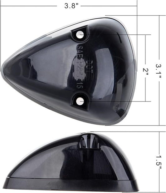 1x Smoke Lens Cab Roof Marker Running Lamps Compatible with Dodge Ram 2500 1994-1998 For Dodge Ram 3500 1994-1998 Super Duty Pickup Trucks