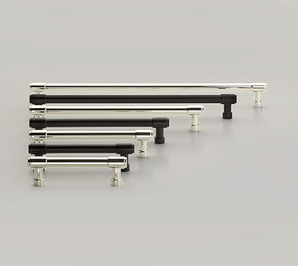 Emtek Jasper Pull, 6" Center-to-Center, Flat Black