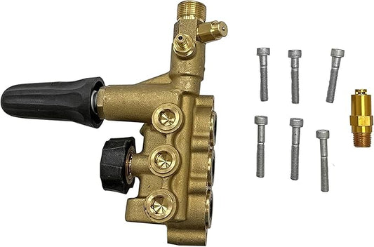Simpson Cleaning 7108746 Manifold Replacement Kit for AAA 530008, 530009, 530016 Pressure Washer Pump, Gold