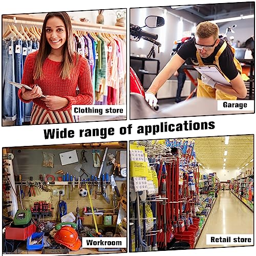 Qunclay 5 Packs Wire Grid Waterfall Faceout with 5 Hooks for Gridwall, J Hook Gridwall Hooks Square Tube Fixture for Grid Wall Totes Bag Merchandising Accessories Display 15.7 Inch(Black)