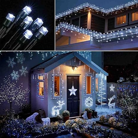 100 LED Solar Power Fairy Light String Lamp Party Xmas Garden Outdoor Cool White