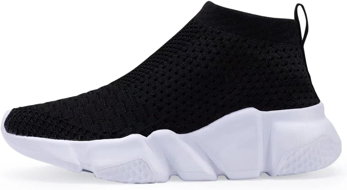 Size 23 Eu kids YAVY Kids Sneakers for Boys Tennis Shoes Girls Sock Sneakers for Kids Slip on Shoes Breathable high top Athletic Lightweight Walking Running Shoes