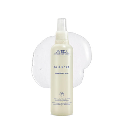 Aveda Brilliant Damage Control | Detangling Spray | Heat Protection Spray | Reduces Damage and Breakage | Jasmine, Rose, Clove Aroma | 8.5 Fl Oz ( No Original Box )