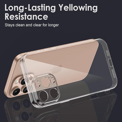 Shamo's Transparent TPU Case for iPhone 16 Pro Ultra thin, shockproof, does not yellow, scratch resistant, compatible with wireless charging, precise cutouts, grip