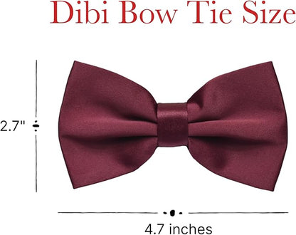 Dibi Adjustable Classic Pretied Bow Tie for Men, Women, and Boys - Men's Bowtie for Wedding, Costume Party and Formal Events