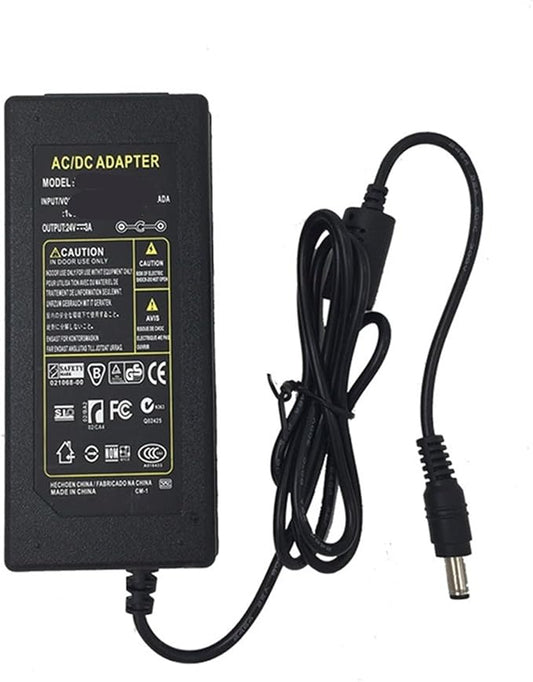 AC 100V - 240V to DC 24V 1A 2A 3A Lighting Transformer Power Adapter Converter Charger for LED Light Strip(24V 3A,US)