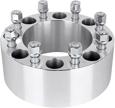 CWA 8x200 to 8x200 Wheel Spacer 3" Inch Compatible with Compatible with Ford F-350 RAM 3500 Dually 14x1.5 Grade 12.9 Studs One Piece
