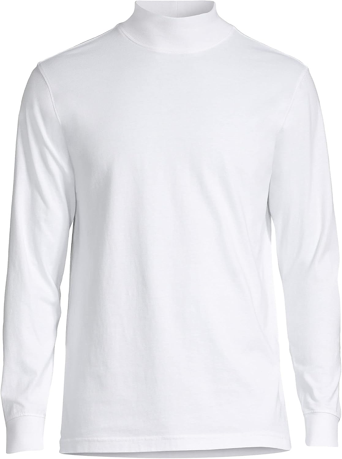 Lands' End Men's Super-T Cotton-Blend Mock Turtleneck Shirt