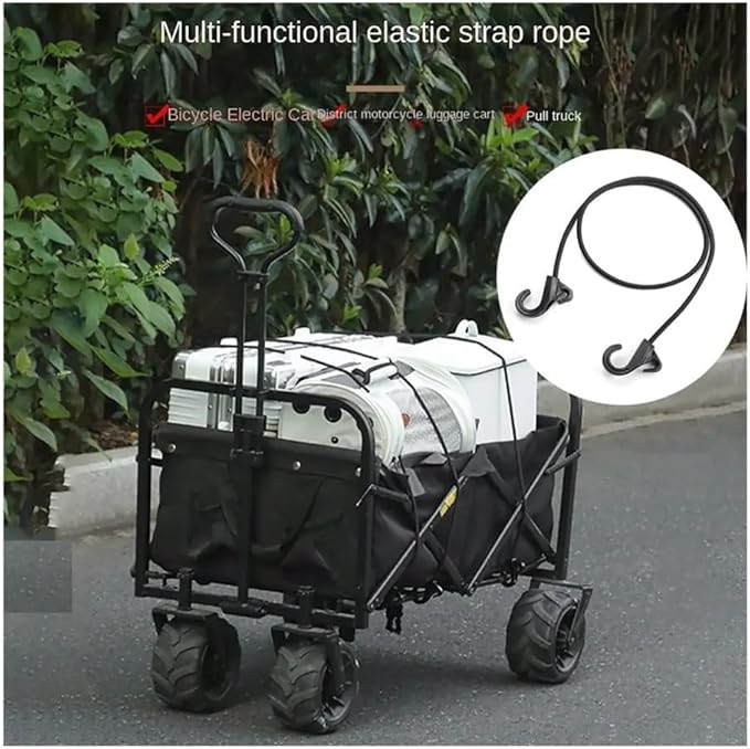 The Hook Bungee Cord Durable 1m Black Trolley Strap Luggage Cart Strap Luggage Cart Bike