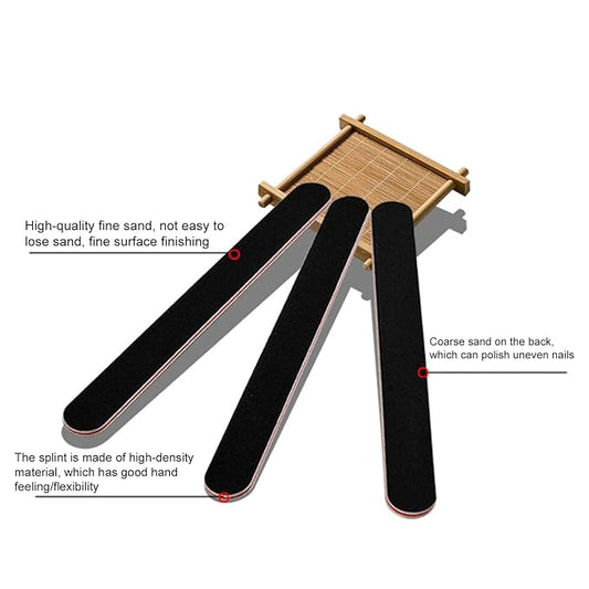 Nail Buffer Cushioning Polishing Block Polishing File Reusable compatible with Female Red Black