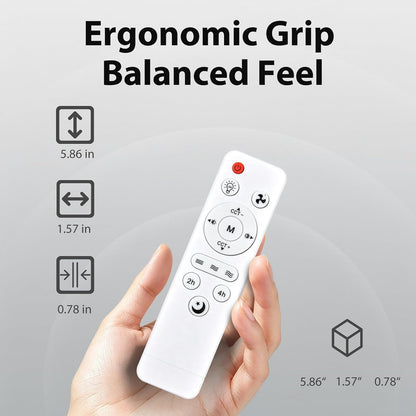 Replacement Remote Control for THINKKEEN ZYJ-520FSD01, OLX, FanLito, LITTARBY 783798488358, JTT Light-1?2, AURALK FS001, Flarouch LEC019, OSTIVE QF-259A, FANSEXPERT 2024082701015 Fan Light