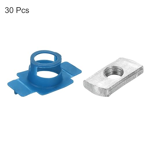 uxcell 30 Pcs Nylon Strut Cone Nut, M12x1.75mm Nylon Channel Squeeze Nut with Twist Tab for Strut Channel Support Systems Solar Panels Mounting