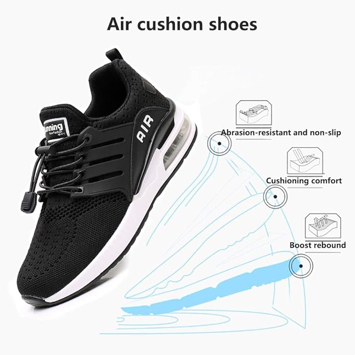 Running Shoes Men Sports Trainers Air Shock Absorbing Sneakers for Gym Fitness Jogging Athletic Walking Casual US7-12(EU39-46)