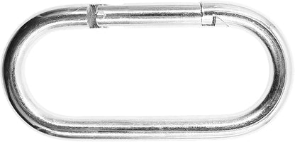 Oval Carabiner Clips,TTZEZE Iron Spring Snap Hooks,Galvanized Locking Carabiners,Heavy Duty O Shape Carabiners,Key Rings Chain Connectors for Outdoor and Indoor Use