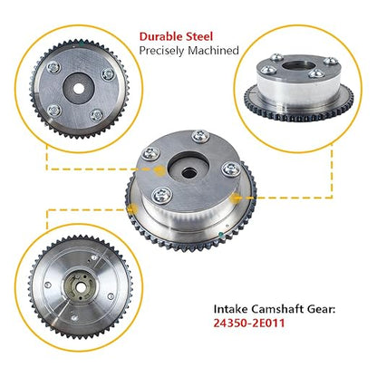 Engine Timing CVVT Camshaft Sprocket Gear Intake  Fit for Hyundai Elantra 2011-2015, Elantra GT 2013-2014, Kia Forte Koup 2014-2016, Soul 2012-2013  OE 24350-2E011 243502E011