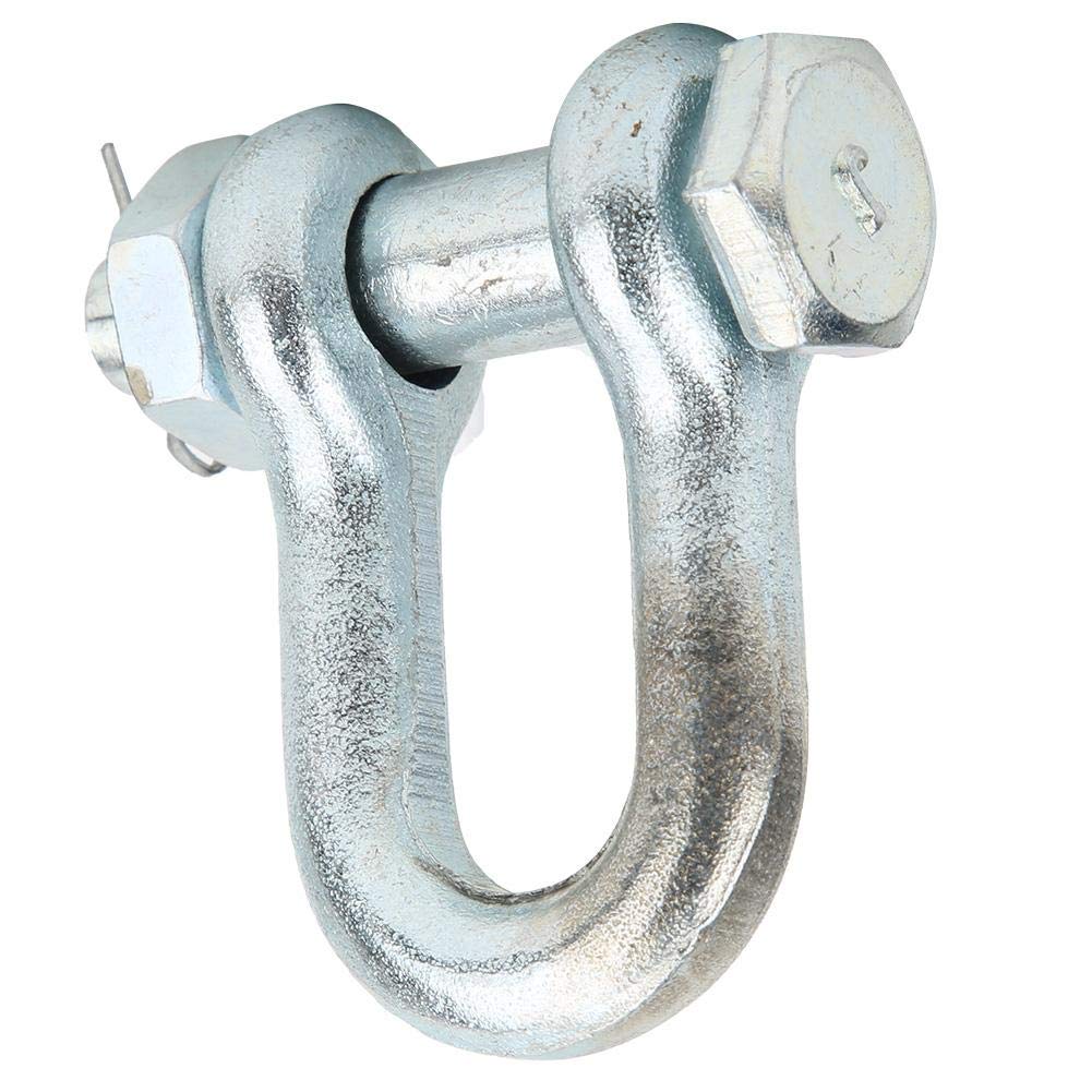 Screw Pin Anchor Shackle Alloy Steel Galvanized Heavy Duty Bow Shape Load Clamp for Chains Wirerope Lifting Outdoor Camping Rope Bracelets(2T),M