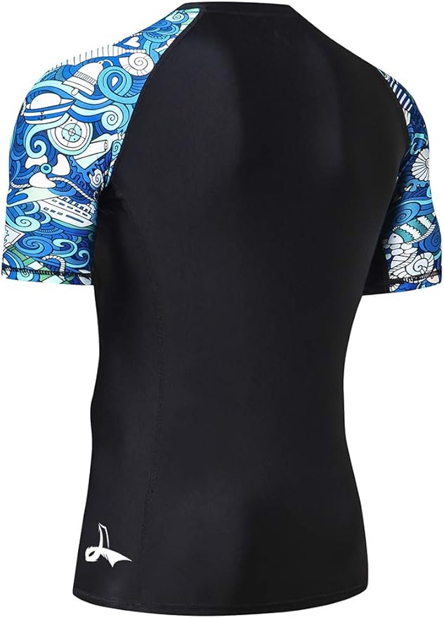 LAFROI Men's Long Sleeve UPF 50+ Baselayer Skins Performance Fit Compression Rash Guard-CLY02D