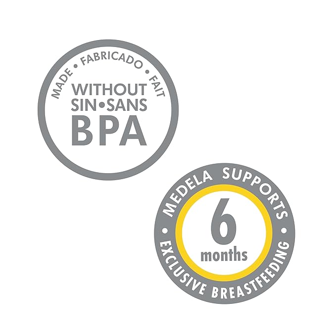 Medela Breast Milk Collection and Storage Bottles, BPA Free, 6 Pack, 5 Ounces, Compatible with Medela Breast Pumps