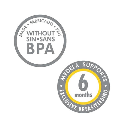 Medela Breast Milk Collection and Storage Bottles, BPA Free, 6 Pack, 5 Ounces, Compatible with Medela Breast Pumps