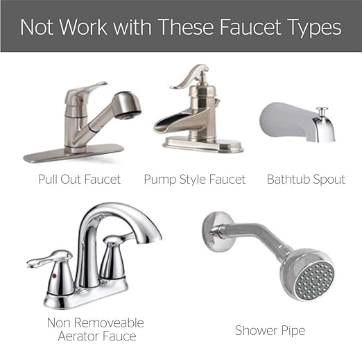 Emergency Eye Wash Station  Faucet Mounted Eyewash Unit for Sink Attachment, First Aid Eye Flush Solution for Lab, Factory, Office, or Home  Includes 4 Adapters