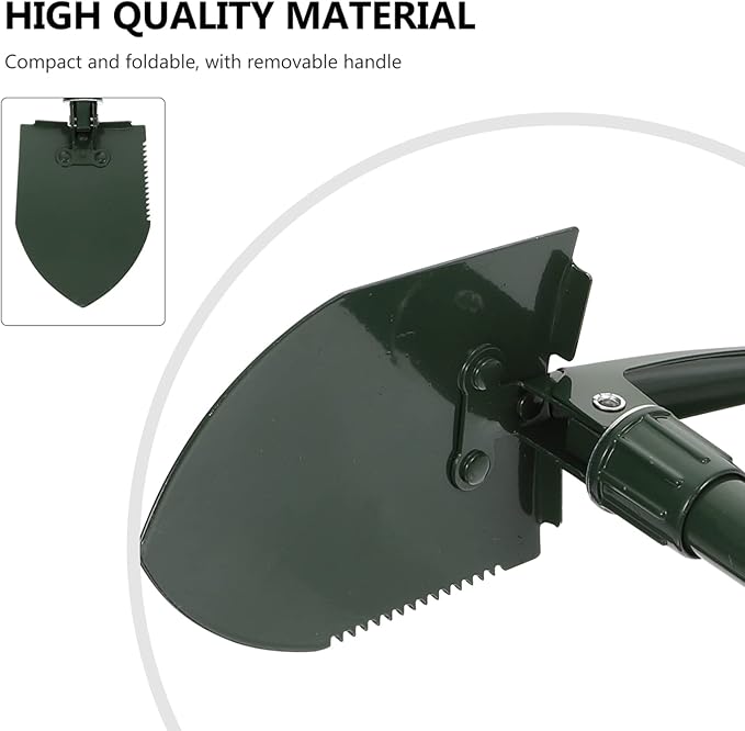 BESPORTBLE 1 Set Snow Shovel Gardening Shovel Garden Shovel for Winter Foldable Ice Shovel Winter Snow Removal Tool Household Tool Camping Foldable Shovel Durable Shovel Practical Shovel