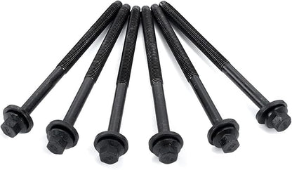 Head Bolt Kit ES72159 Compatible with 1995-2009 for Ford Fusion Escape Contour, for Mazda MPV Tribute, for Mercury Sable Mariner 2.5L 3.0L V6 DURATEC