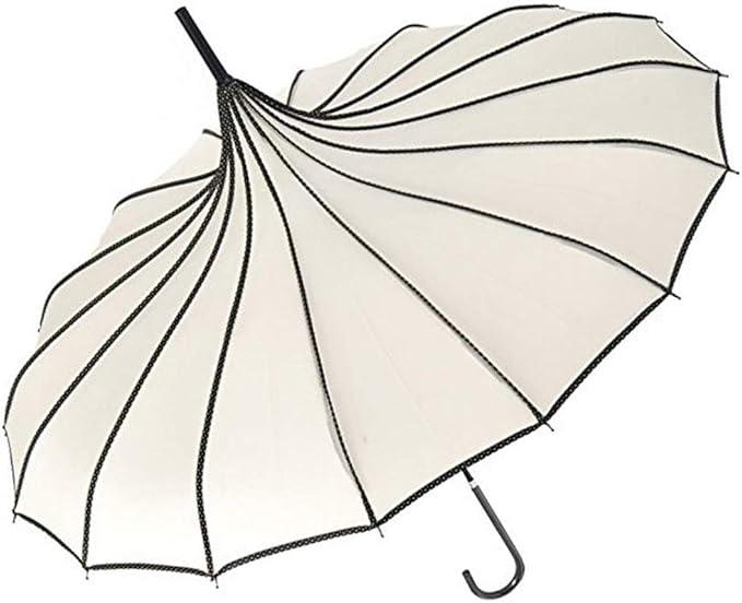 VIVISKY (TM) old-fashioned pagoda roof parasol sunshade by Ivory