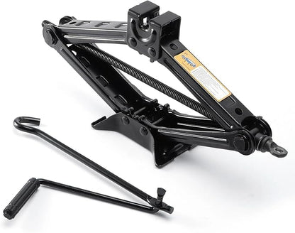 Ikaufen Car Jack Kit Scissor Jack for Car 2 Ton (4400 lbs) Tire Jack Tool Kit Universal Car Emergency Kit with Lug Wrench Tire Changing Kit for Car SUV MPV