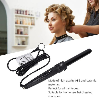 Curling Iron Wand, Ceramic 5 in 1 Curling Wand Set Interchangeable 5 Different Barrels Quickly Heating Temperature Adjustable for All Hair Types for me Use U.S. regulations2213