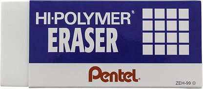 Pentel Hi-Polymer Eraser - Super XL, White