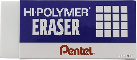 Pentel Hi-Polymer Eraser - Super XL, White