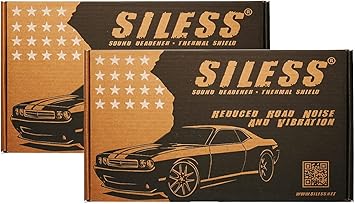 Set of Siless 80 mil 36 sqft  Siless Liner 157 mil 36 sqft Car Sound Deadening mat - Automotive Sound Deadener - Noise Insulation and Vibration Dampening Material