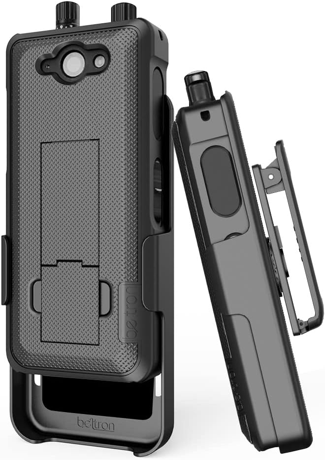 BELTRON Sonim XP5 Plus Case with Holster, Heavy Duty Belt Swivel Clip for Sonim XP5Plus (AT&T FirstNet XP5900) - Secure Fit & Built-in Kickstand (Industrial Strength) - Black
