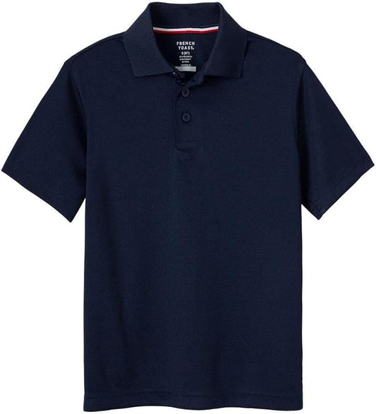 French Toast Boys' Moisture Wicking Performance Sport Polo Short Sleeve Shirt