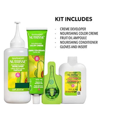 Garnier Nutrisse Nourishing Hair Color Creme, 100 Extra-Light Natural Blonde (Chamomile) (Packaging May Vary)