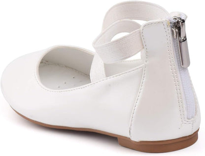 Nova Utopia Toddler Little Girls Dress Ballet Ankle Strap Flat Shoes .