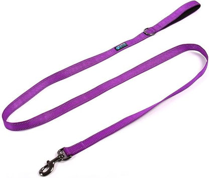Max and Neo Reflective Nylon Dog Leash - We Donate a Leash to a Dog Rescue for Every Leash Sold (Purple, 6x1)
