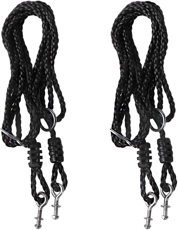 Saucer Tree Swing - Multi-Strand Ropes Replacement Support 700 lbs 80 inch Length Adjustable - Pack of 2