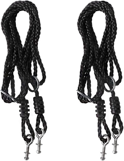 Saucer Tree Swing - Multi-Strand Ropes Replacement Support 700 lbs 80 inch Length Adjustable - Pack of 2