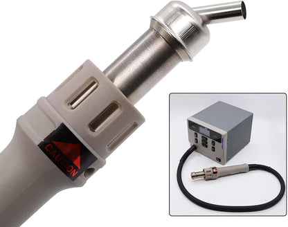 ST-862D Hot Air Gun Nozzles Straight Spiral Bent Heat Gun Nozzle Stainless Steel Welding Accessories for ST-862D Soldering Station Nozzles (45° Bent Hot Air Nozzle, 3Pcs)