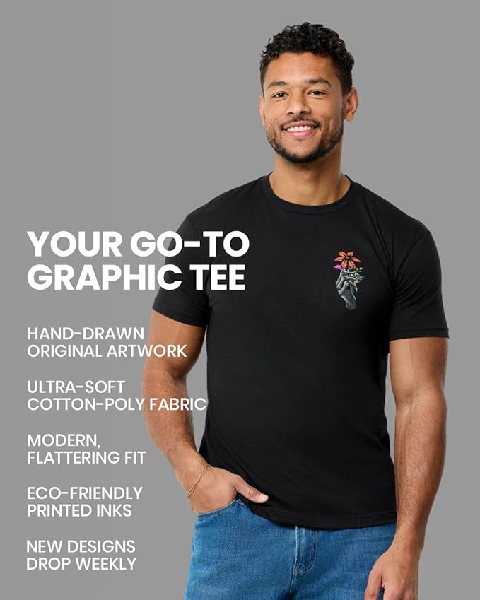 INTO THE AM Cool Graphic T-Shirts for Men S - 4XL Premium Quality Unique Graphic Art Tees 's Choice