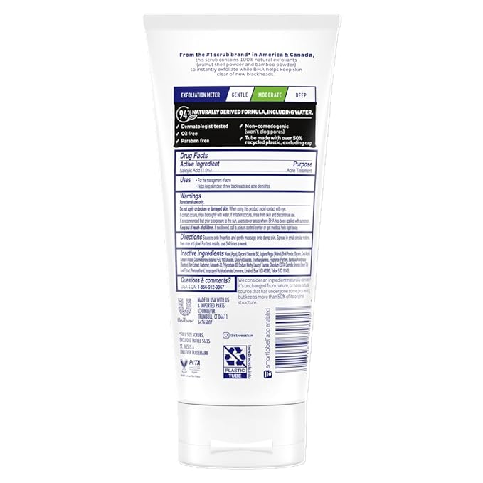 St. Ives Blackhead Clearing Face Scrub, Green Tea, 6 oz