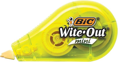 BIC Wite-Out Mini Correction Tape, White, 3/Pack (WOTMP31-WHI)
