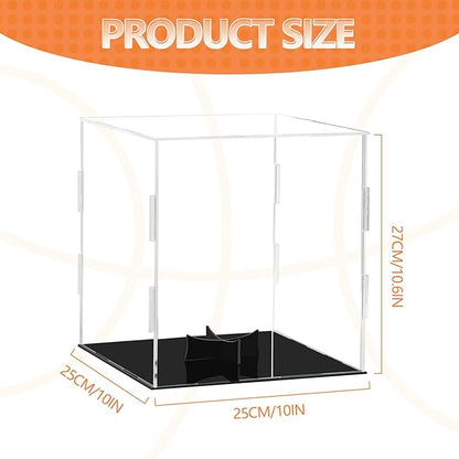 Basketball Display Case,Acrylic Basketball Case Display Box with Stand, Clear Acrylic Display Case for Autographed Basketball,Soccer Ball,Collectibles,Car Models,Dolls