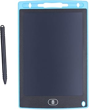 Writing Tablet 8.5 Inches Full Screen Portable LCD Digital Writing Board with Pen for Drawing Graffiti Meeting RecordBlack (Blue)